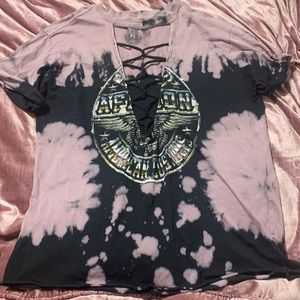 Buckle Affliction lace up t-shirt